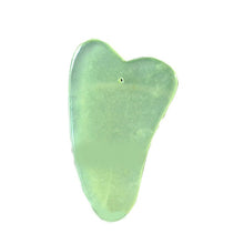 Load image into Gallery viewer, 2 in 1 Green Roller and Gua Sha Tools Set by Natural Jade Scraper Massager with Stones for Face Neck Back and Jawline