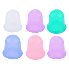 Load image into Gallery viewer, Silicone Vacuum Cup Suction Cups Vacuum Cans Massage Body Face Neck Massage Suction Cup Health Care Cellulite Massage Tools
