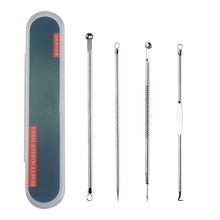 Load image into Gallery viewer, 4PCS Blackhead Extractor de cravo Rose Gold Black Dots Cleaner Acne Blemish Remover Needles Set Black Spots Pore Cleanser Tool
